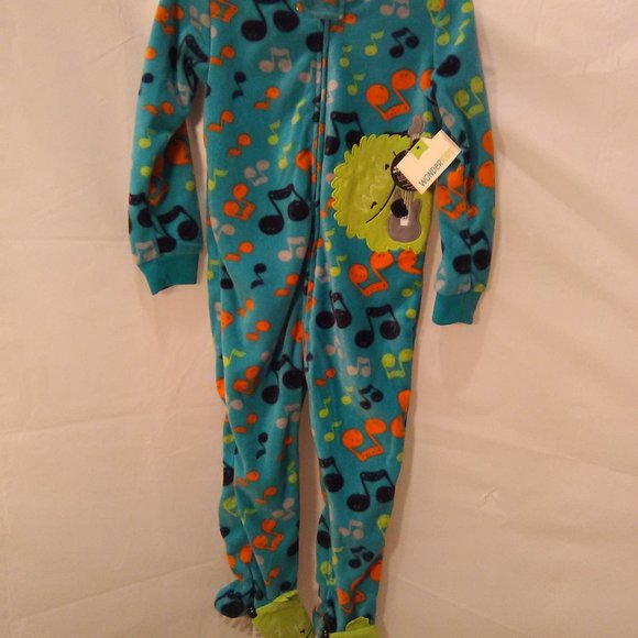 Wonderkids Toddler One Piece Warm Fleeced Footed Pajamas Size 3T ( NWT ) - Picture 6 of 6